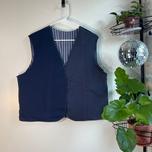 Reversible handmade vest