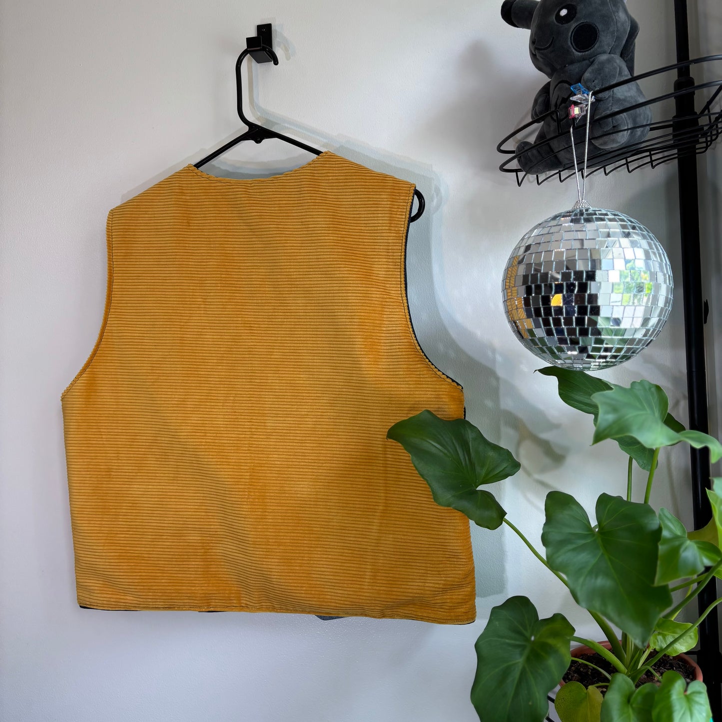 Reworked denim vest