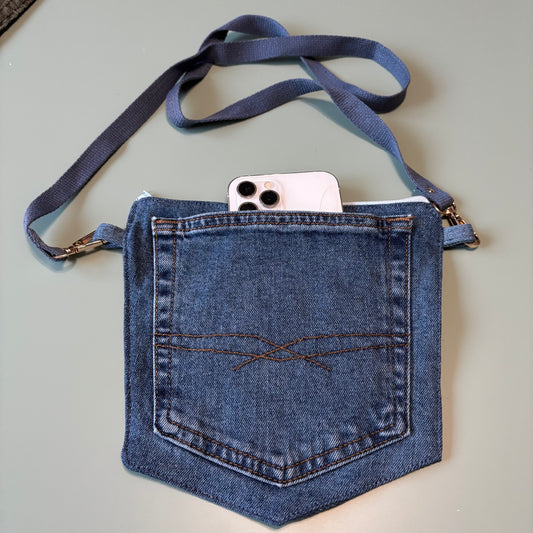 Denim Pocket Crossbody