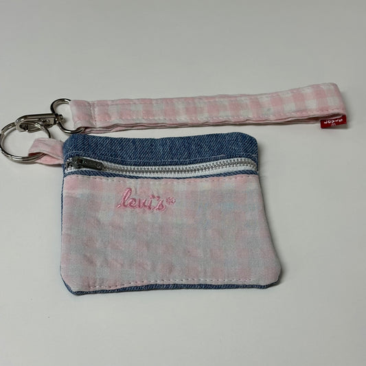 Levi’s Denim & Plaid Zip Wallet & Wristlet Set