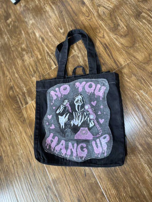 Ghost face tote bag